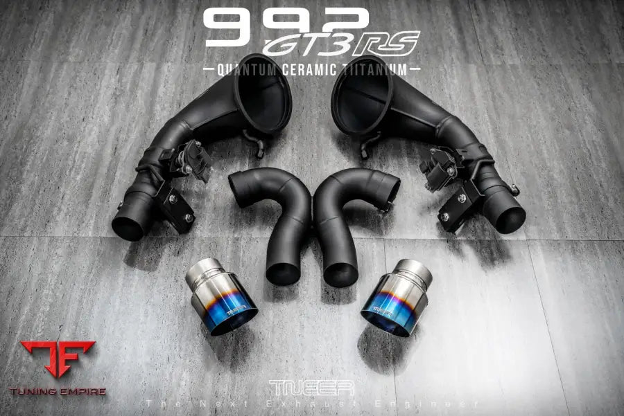 TNEER PORSCHE 992 GT3 RS QUANTUM CERAMIC TITANIUM DOWNPIPE