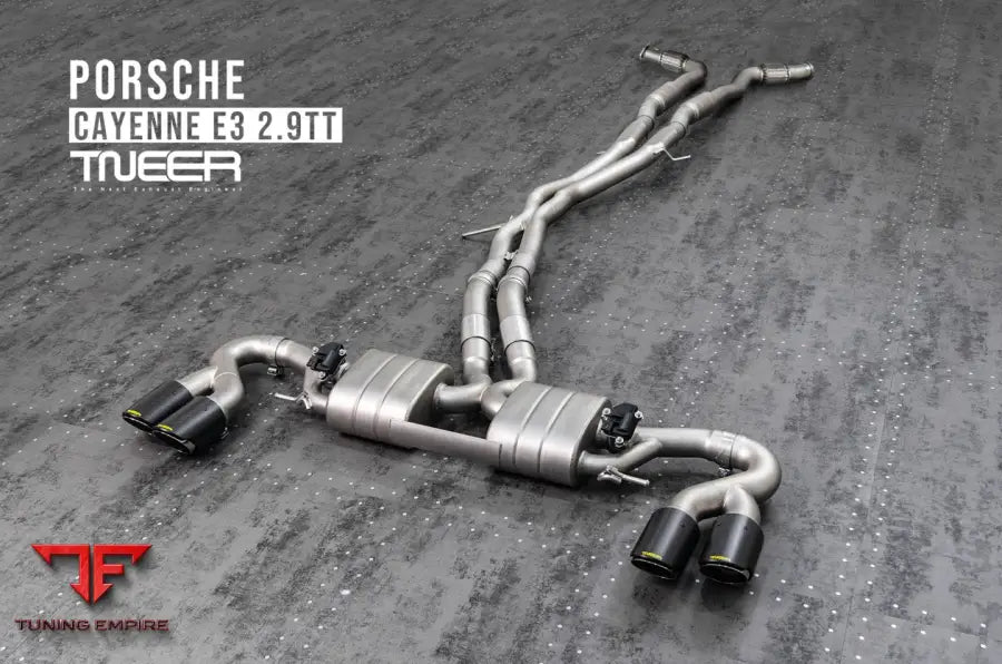 TNEER Porsche Cayenne S E3 2.9 TT exhaust system