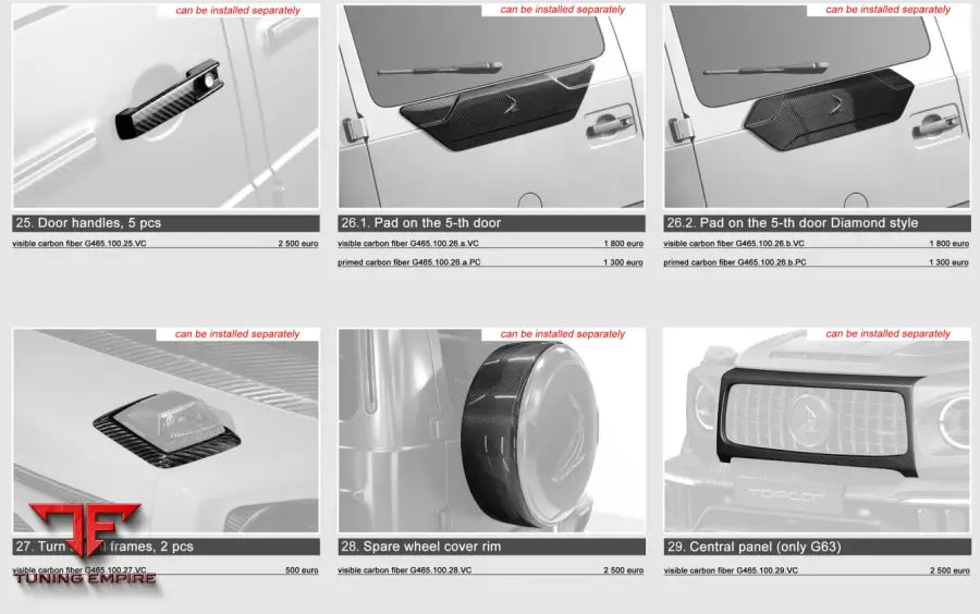 TOP CAR MERCEDES G CLASS (W465) 2025 INFERNO
