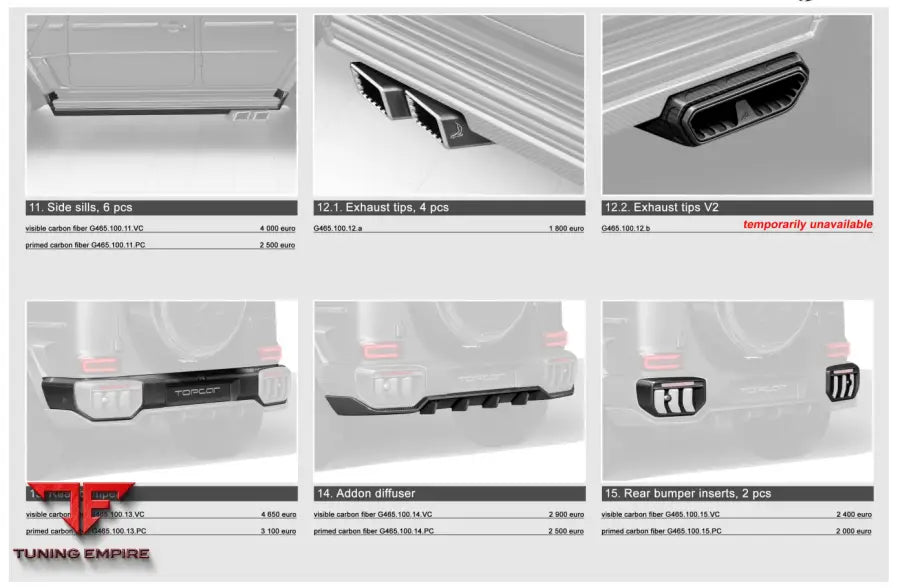 TOP CAR MERCEDES G CLASS (W465) 2025 INFERNO