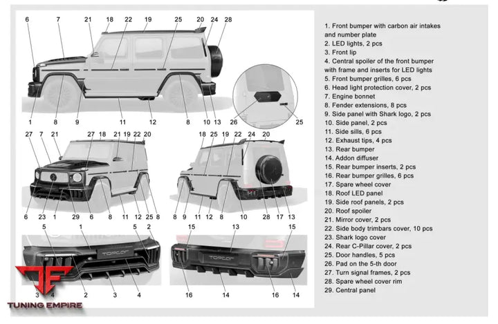 TOP CAR MERCEDES G CLASS (W465) 2025 INFERNO