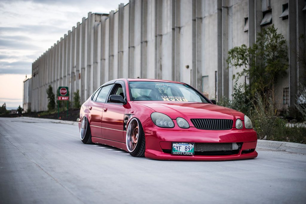 TOYOTA ARISTO on custom forged wheels
