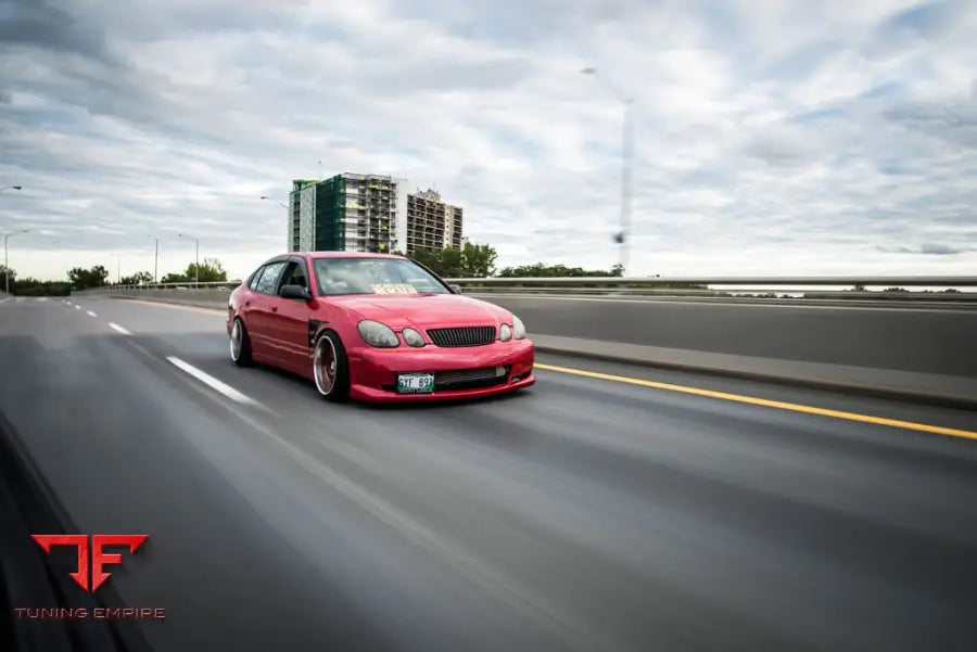 TOYOTA ARISTO on custom forged wheels
