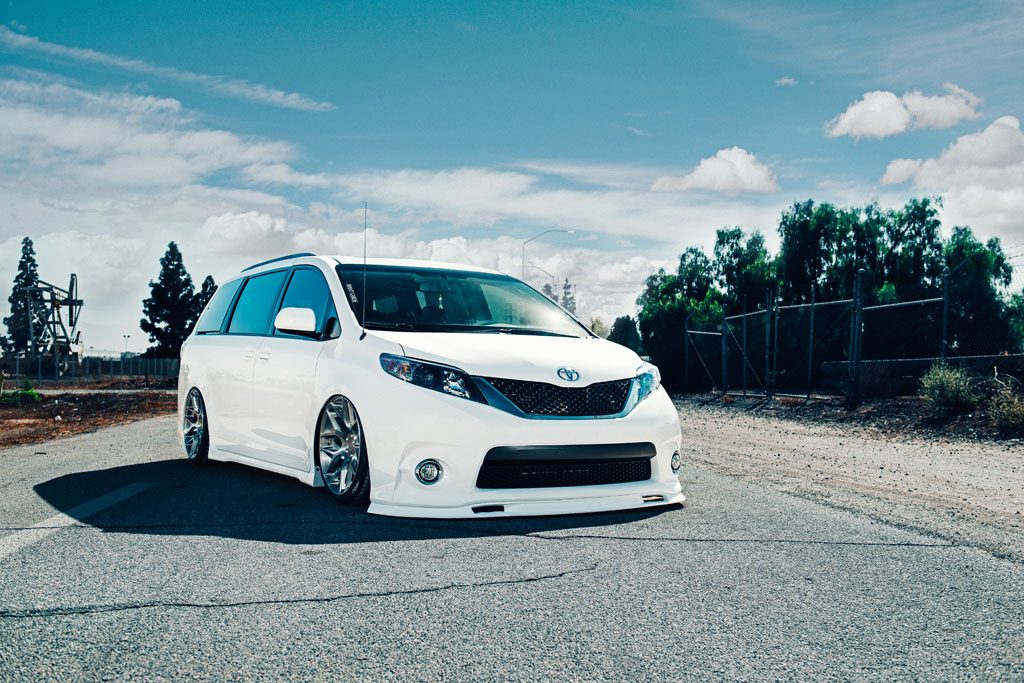 TOYOTA SIENNA on custom forged wheels