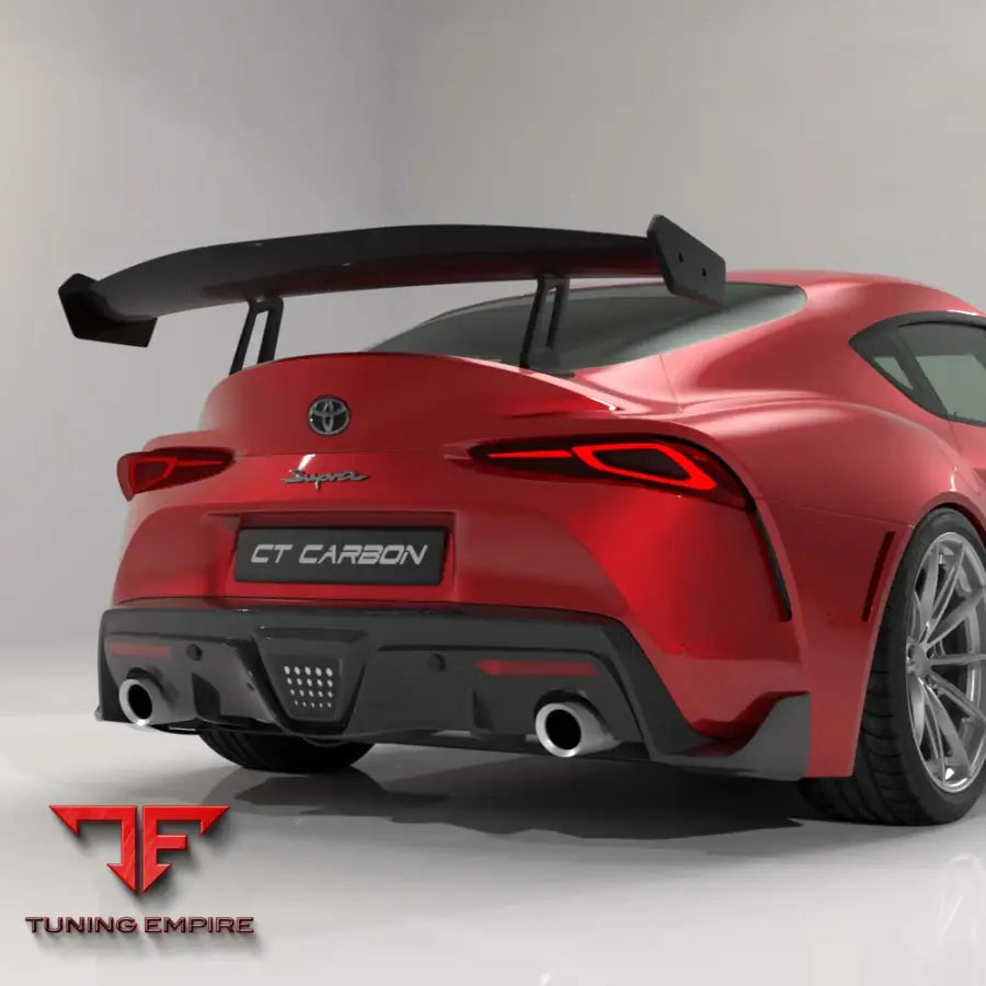 TOYOTA SUPRA A90 2019+ CARBON FIBRE SWAN NECK WING - CT CARBON
