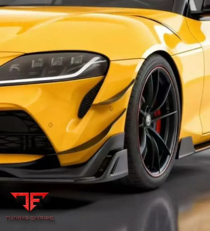 TOYOTA SUPRA MK5 A90 A91 3.0 2.0 2020-ON DRY PRE- PREG AE FRONT CANARDS - Body Trim