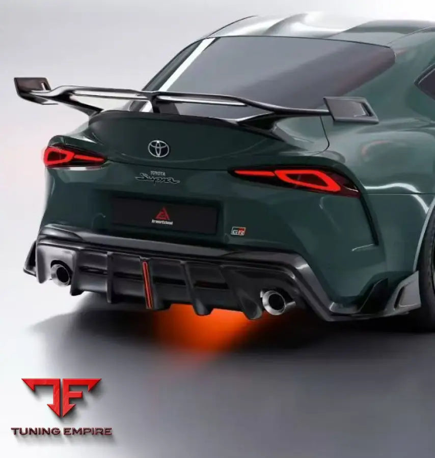 TOYOTA SUPRA MK5 A90 A91 3.0 2.0 2020-ON DRY PRE- PREG AE REAR DIFFUSER & CANARDS - Rear Diffuser
