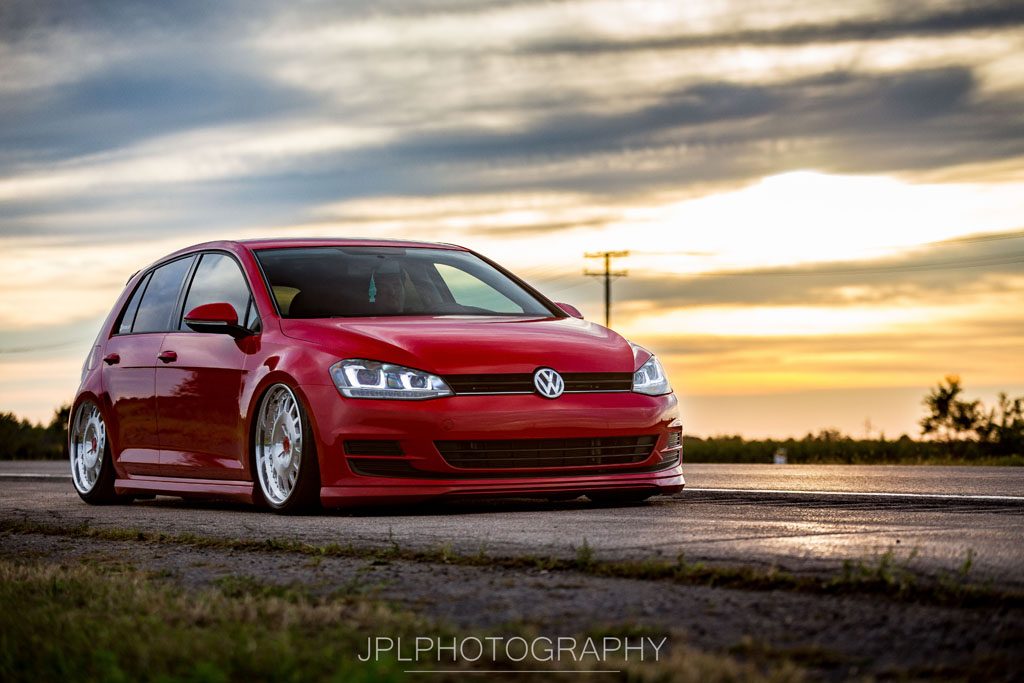 VOLKSWAGEN GOLF on custom forged wheels