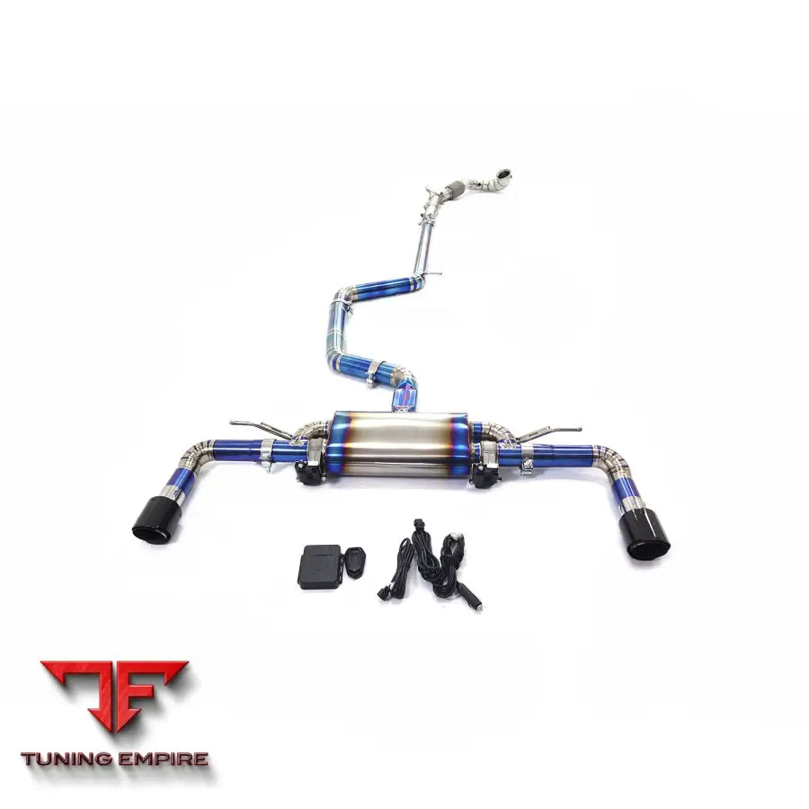 VOLKSWAGEN GOLF GTI MK8 TITANIUM CATBACK RAZOR EXHAUST DOWNPIPE WITH MUFFLER VALVE