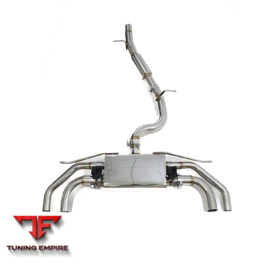 VOLKSWAGEN GOLF MK8 STAINLESS STEEL CATBACK RAZOR EXHAUST WITH MUFFLER VALVE