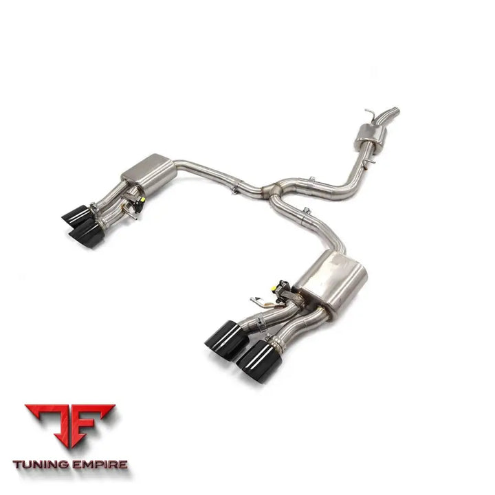 VOLKSWAGEN GOLF MK8R 2.0T STAINLESS STEEL CATBACK RAZOR EXHAUST WITH MUFFLER VALVE