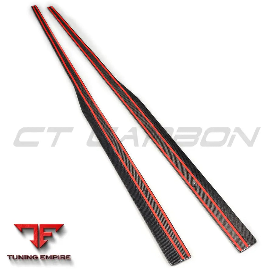 VW GOLF GTD/GTI MK7/7.5 2014-2020 CARBON FIBRE SIDE SKIRTS - CT CARBON