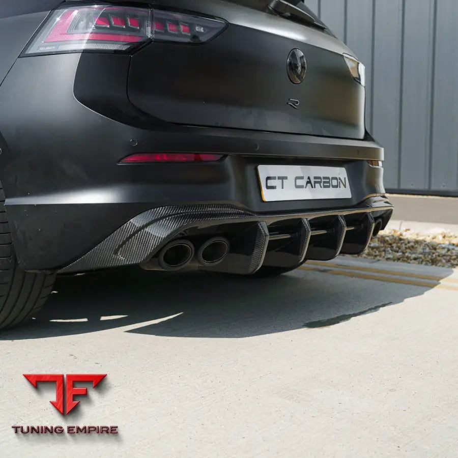 VW GOLF MK8/MK8.5 R/CS 2020+ CARBON FIBRE DIFFUSER - CT CARBON