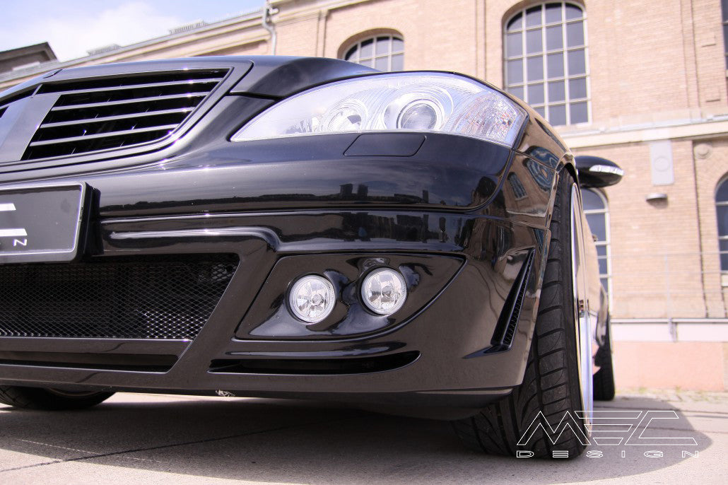 MEC Design W221 S Class Side-skirts without LED-Lights, only for long wheelbase version