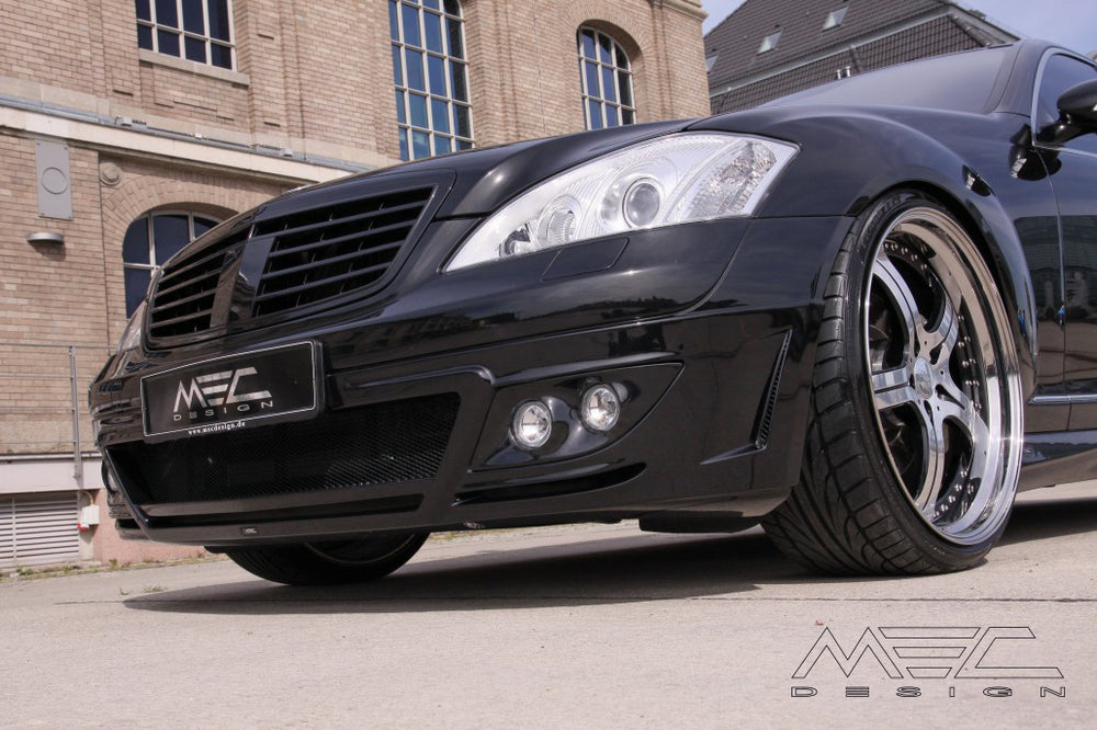 MEC Design W221 S Class Side-skirts without LED-Lights, only for long wheelbase version