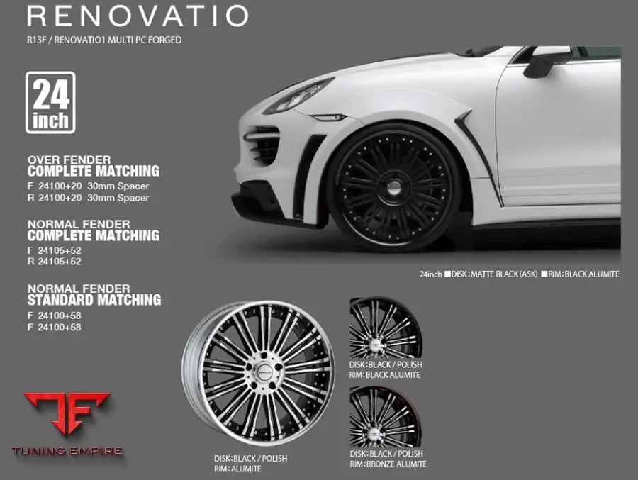 WALD PORSCHE CAYENNE 958 BLACK BISON WIDE BODY KIT 2010-2014