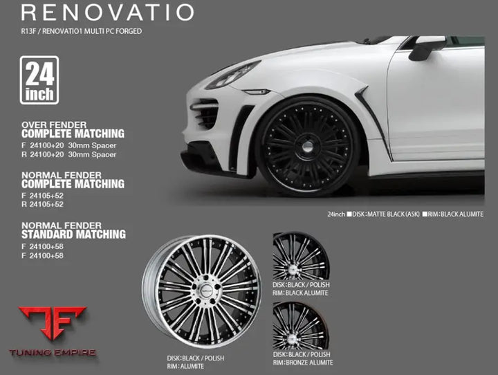 WALD PORSCHE CAYENNE 958 BLACK BISON WIDE BODY KIT 2010-2014